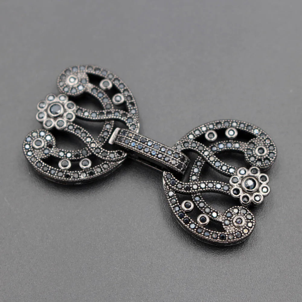 DIY Beadwork Jewelry Findings Supplies - Silver Fastener Closure Clasps