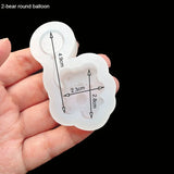 DIY Bear Rabbit Epoxy Resin Mold Shaker Mold Silicone Jewelry Tools