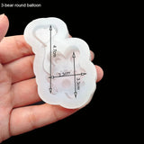 DIY Bear Rabbit Epoxy Resin Mold Shaker Mold Silicone Jewelry Tools