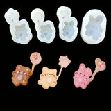 DIY Bear Rabbit Epoxy Resin Mold Shaker Mold Silicone Jewelry Tools