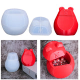 Bear Shaped Silicone Storage Box Epoxy Resin Mold