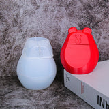Bear Shaped Silicone Storage Box Epoxy Resin Mold