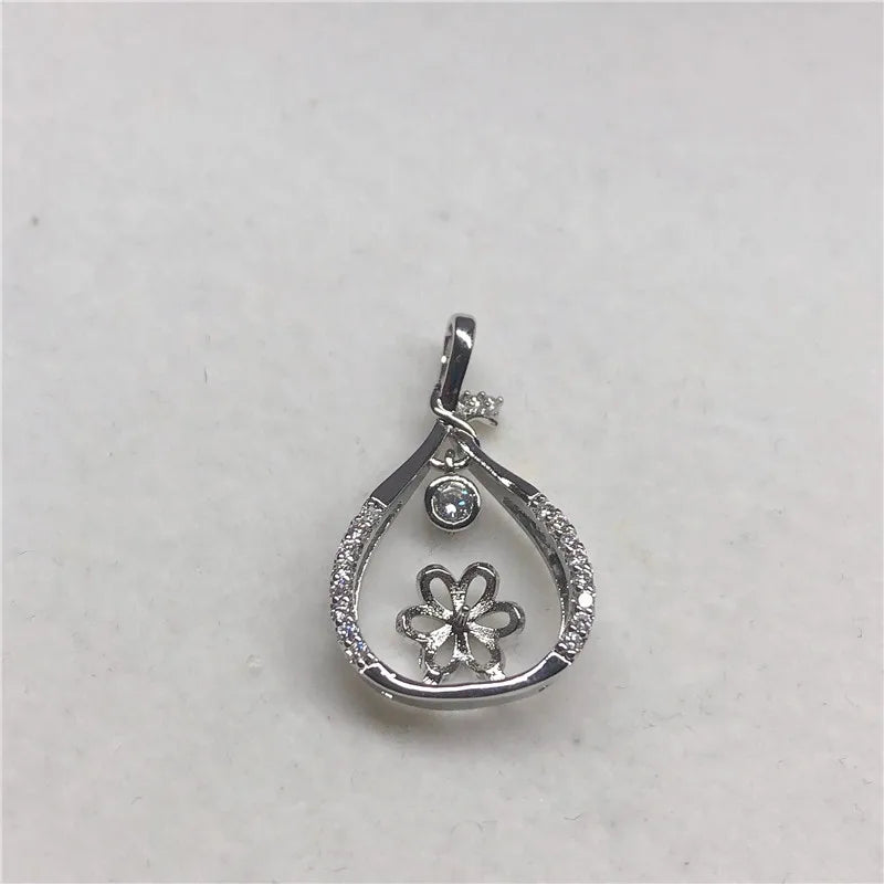 DIY Pendant Base Mount Jewelry Parts for Pearls Corals Jade Beads