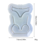 Quicksand Silicone Epoxy Mold for Bikini Ornament Keychain Pendant