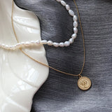 DIY Birth Year Number Pearl Necklace For Women Freshwater Pearls Zircon Choker