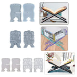 DIY Book Stand Epoxy Resin Mold Folding Bible Bookshelf Silicone Mould