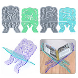 DIY Book Stand Epoxy Resin Mold Folding Bible Bookshelf Silicone Mould