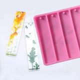 Rectangle Silicone Bookmark Mold Epoxy Resin DIY Craft Student Gift