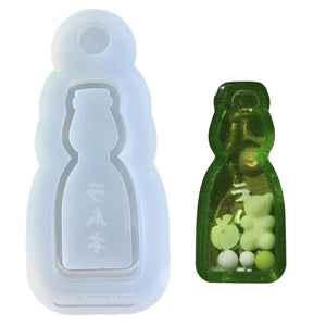 Bottle Shape Ornament Silicone Epoxy Mold for Valentines Gift