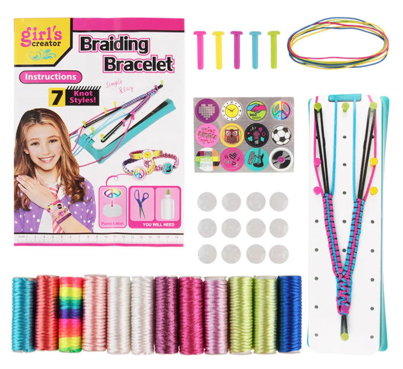 DIY Bracelet For Girl Jewelry Making Accessories Kits Loom Braided Bracelet