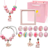 DIY Bracelet Kit For Kid Acrylic Beads Charms Jewelry Set