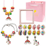 DIY Bracelet Kit For Kid Acrylic Beads Charms Jewelry Set