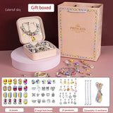 DIY Bracelet Kit Women Jewelry Making Metal Charms Set Hand String Beads