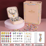 DIY Bracelet Kit Women Jewelry Making Metal Charms Set Hand String Beads