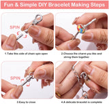 DIY Bracelet Making Kit with Beads, Charms & String for Girls