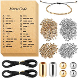 DIY Bracelet Making Kit with Spacer Beads and Morse Code Card