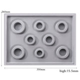 DIY Bracelet Necklace Beaded Jewelry Flocking Bead Board Making Storage Box