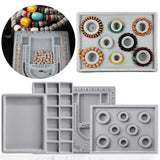 DIY Bracelet Necklace Beaded Jewelry Flocking Bead Board Making Storage Box