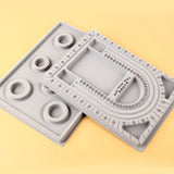 Gray Flocking Bead Board for DIY Bracelet Necklace Beaded Jewelry
