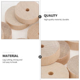 Wooden Toy Wheels DIY Building Model Accessories Children Model Toys Khaki