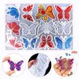 DIY Butterfly Keychain Epoxy Mould Backpack Decorative Jewelry Making Resin Mold