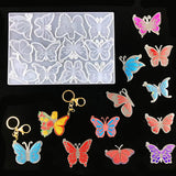 DIY Butterfly Keychain Epoxy Mould Backpack Decorative Jewelry Making Resin Mold