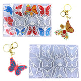DIY Butterfly Keychain Epoxy Mould Backpack Decorative Jewelry Making Resin Mold