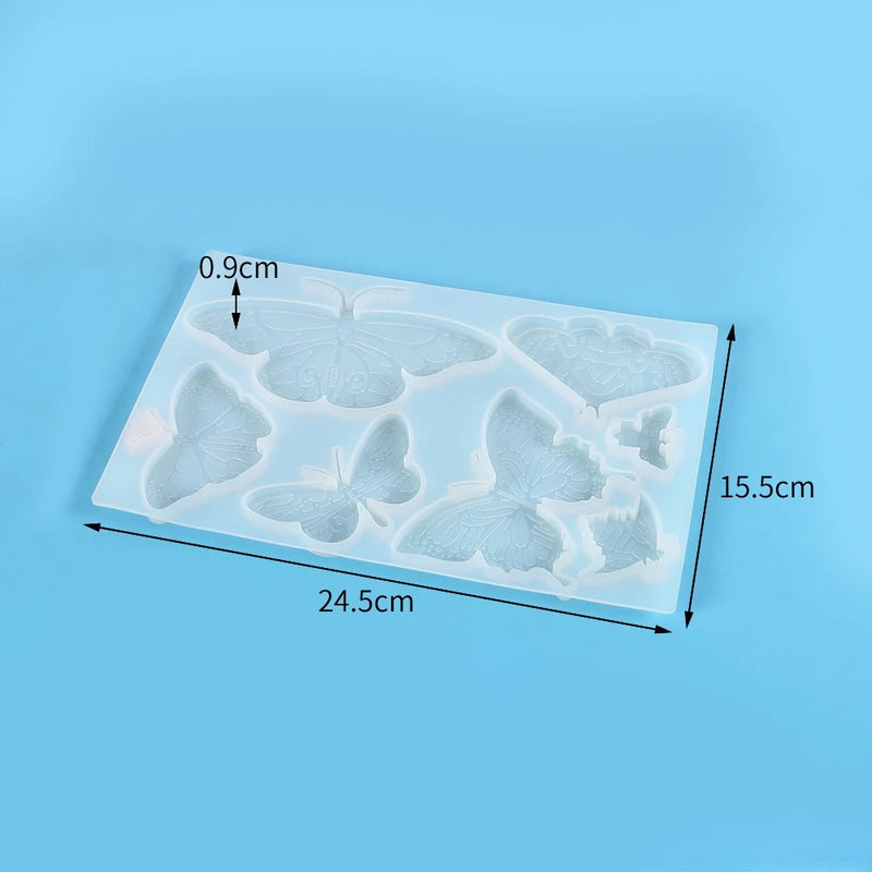 Butterfly Wind Chime Epoxy Resin Mold Jewelry Tools Silicone Moulds