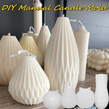 Geometric 3D Silicone Candle Mold for Soap Craft, Epoxy Resin, Home Decoration