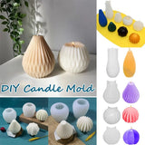 Geometric 3D Silicone Candle Mold for Soap Craft, Epoxy Resin, Home Decoration