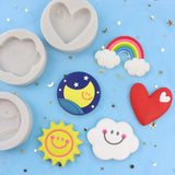 Rainbow Silicone Car Air Outlet Perfume Air Freshener Mold