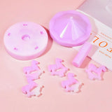 DIY Carousel Swing Epoxy Resin Mold Mirror Ornament Jewelry Pendant Silicone Mol