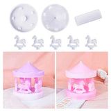 DIY Carousel Swing Epoxy Resin Mold Mirror Ornament Jewelry Pendant Silicone Mol