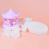 DIY Carousel Swing Epoxy Resin Mold Mirror Ornament Jewelry Pendant Silicone Mol