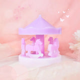 DIY Carousel Swing Epoxy Resin Mold Mirror Ornament Jewelry Pendant Silicone Mol
