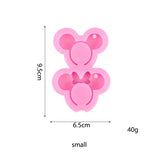 Cartoon Mouse Keychain Silicone Mold for Resin Jewelry Keychain Pendant