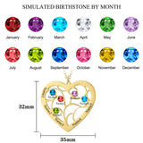 DIY Carving Letter Crystal Love Heart Necklace Rhinestone Birthday Stone Pendant
