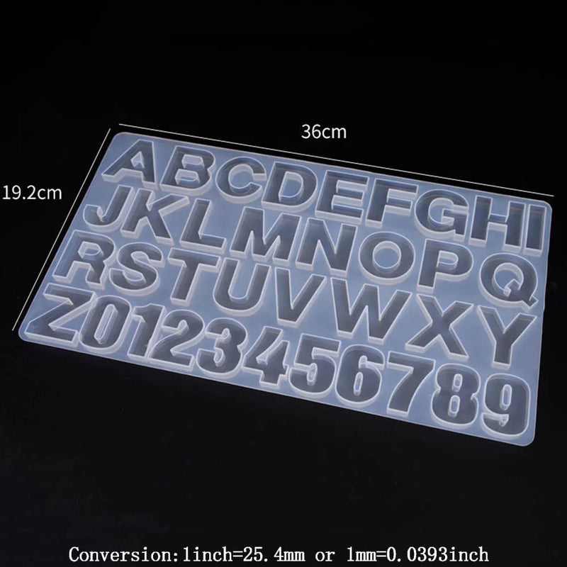DIY Reversed Letter Jewelry Casting Mold for Making Craft