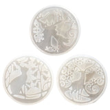 Cat Christmas Elk Pendant Resin Mold Silicone Mould