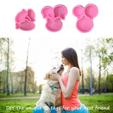 Cat Head Keychain Silicone Epoxy Mold for Valentine Love Gift