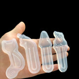 Cat Shape Bookmark Mould Epoxy Resin Casting Silicone Molds