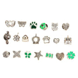 DIY Charm Bracelet Making Kit Metal Clover Beads