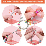 Glass Bead Charm Bracelet Making Set with Storage Box