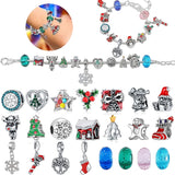Glass Bead Charm Bracelet Kit with Storage Box