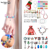Glass Bead Charm Bracelet Kit with Storage Box