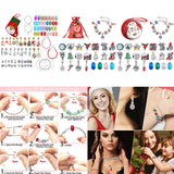 Glass Bead Charm Bracelet Kit with Storage Box