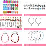 Glass Bead Charm Bracelet Kit with Storage Box