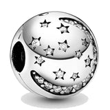Sterling Silver Night Star Globe Seed Bead for Bracelet