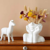Cheek Support Flower Pot Storage Mold for Succulent Plant