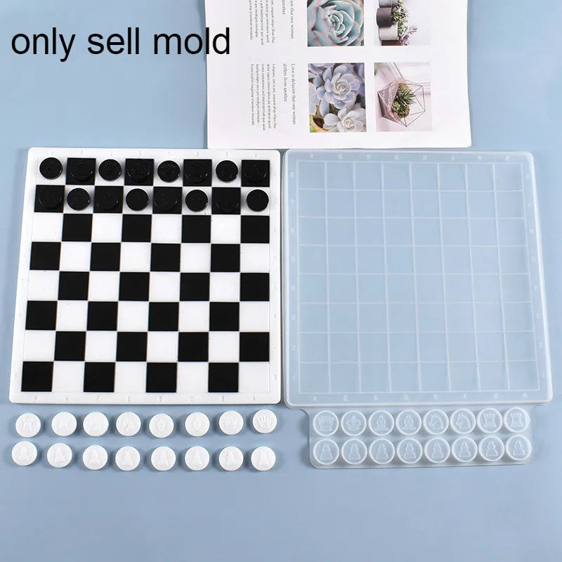 Chess Resin Mold UV Epoxy Resin Molds Jewelry Accessories